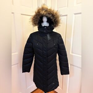 NWT Kenneth Cole Black Quilted Puffer Jacket